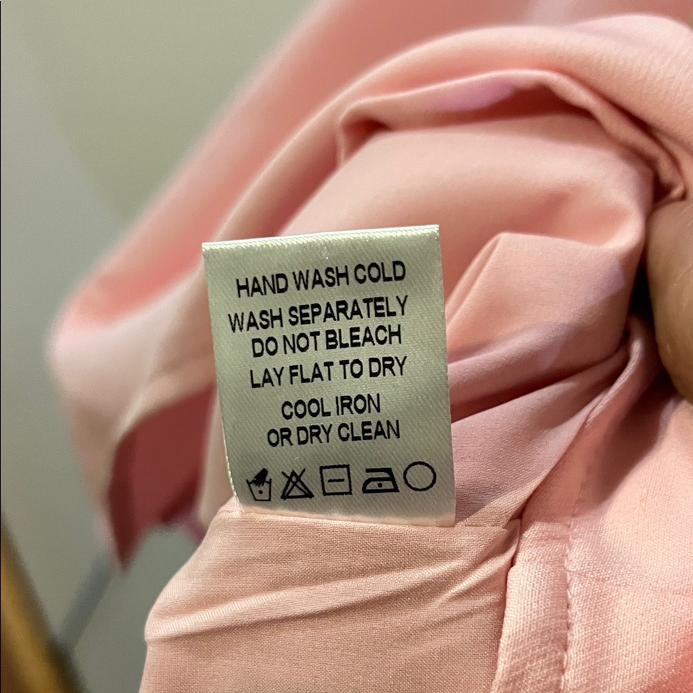 MORE TO COME Cap-Sleeve Square Neck Mini Dress in Blush Pink - Picture 6 of 13